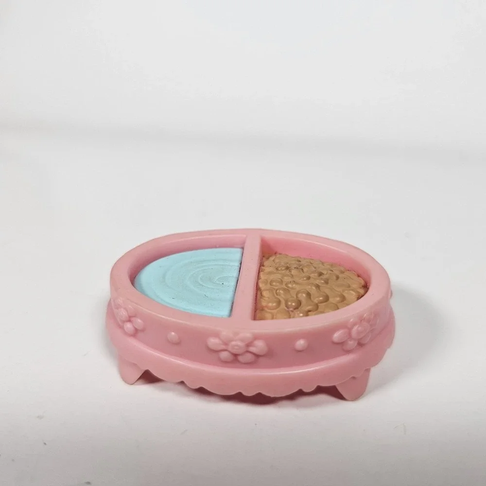 LITTLEST PET SHOP LPS Food bowl Lpsa Accessory Food Dog Cat Hasbro Pink Whirl